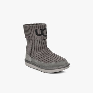 Ugg Knit Kids Classic Boots Grey (5704MVWDK)